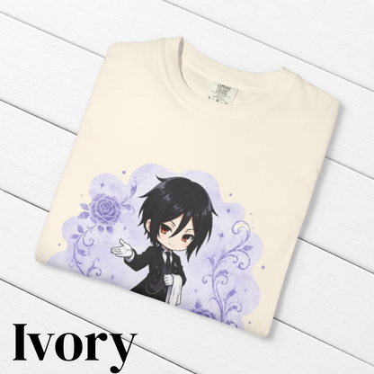 Black Butler (Kuroshitsuji) Inspired Sebastian 100% Cotton Graphic T-Shirt
