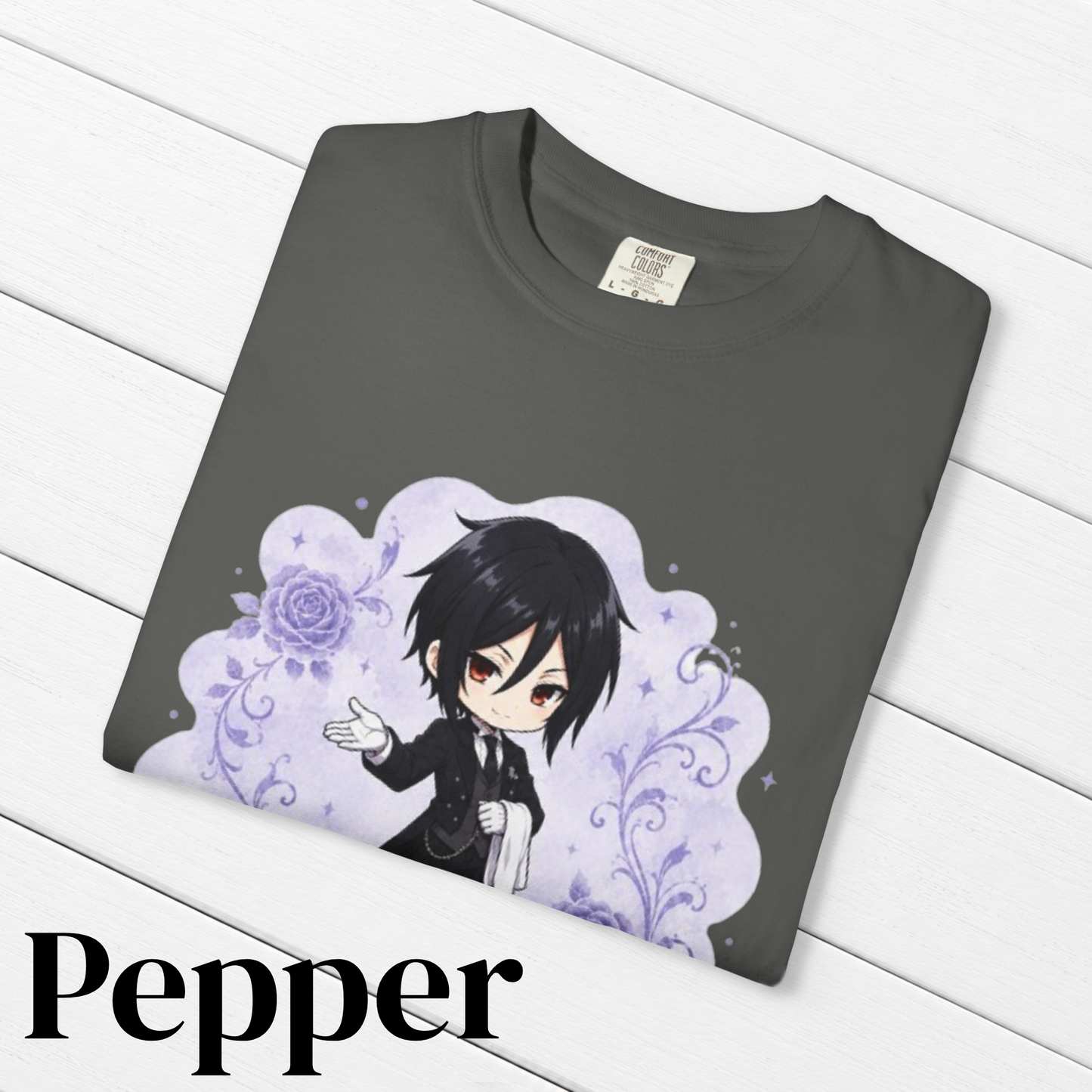 Black Butler (Kuroshitsuji) Inspired Sebastian 100% Cotton Graphic T-Shirt