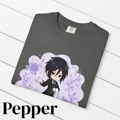 Black Butler (Kuroshitsuji) Inspired Sebastian 100% Cotton Graphic T-Shirt