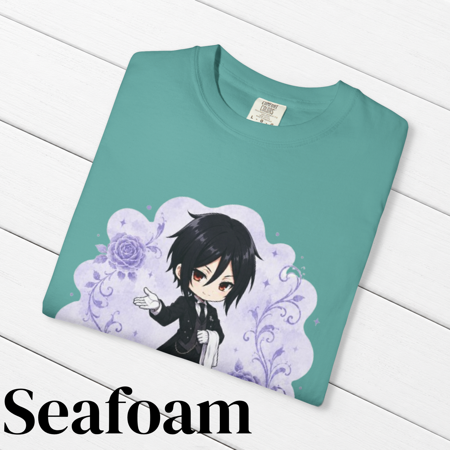 Black Butler (Kuroshitsuji) Inspired Sebastian 100% Cotton Graphic T-Shirt