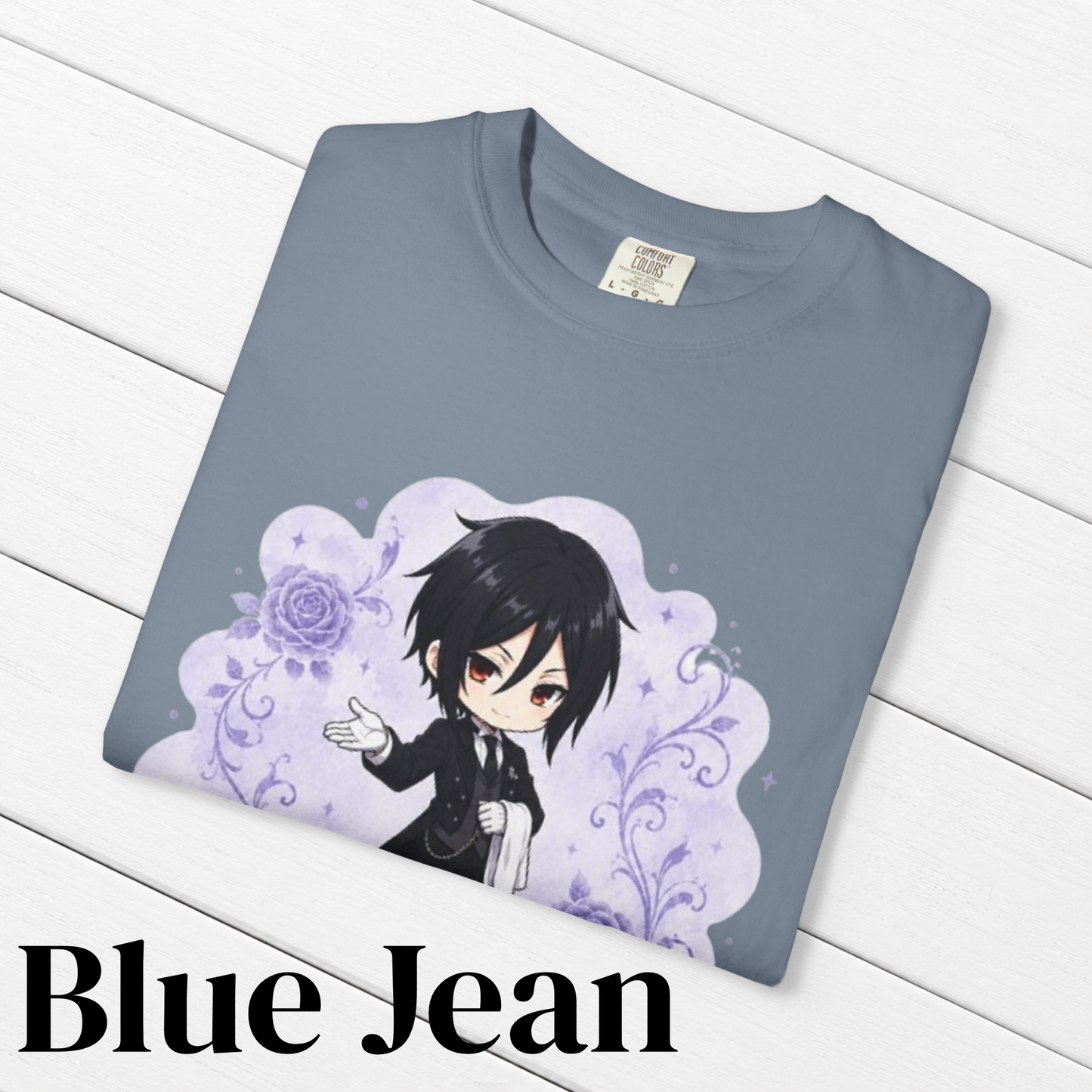 Black Butler (Kuroshitsuji) Inspired Sebastian 100% Cotton Graphic T-Shirt
