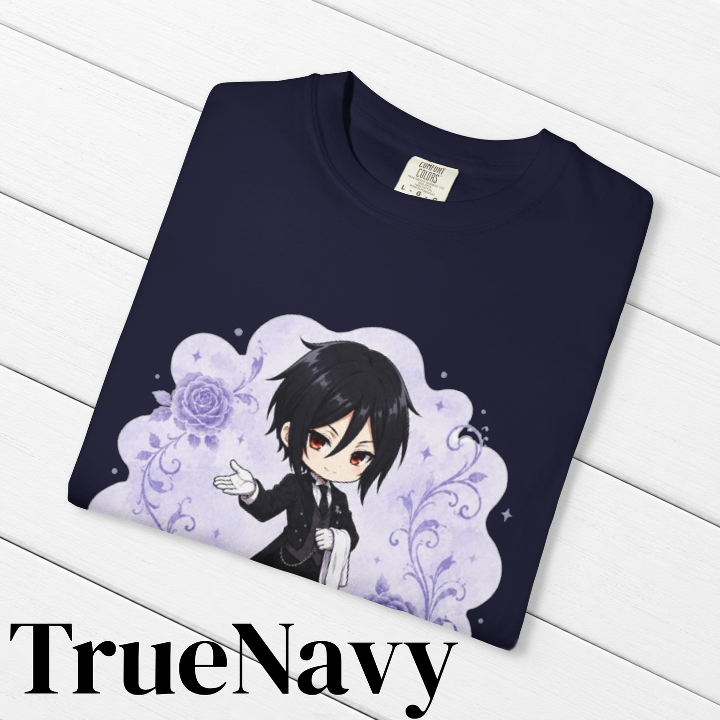 Black Butler (Kuroshitsuji) Inspired Sebastian 100% Cotton Graphic T-Shirt