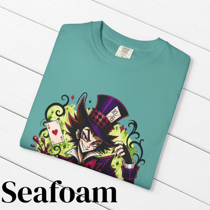Alice in Wonderland Inspired Hellverse Hatter 100% Cotton Graphic T-Shirt