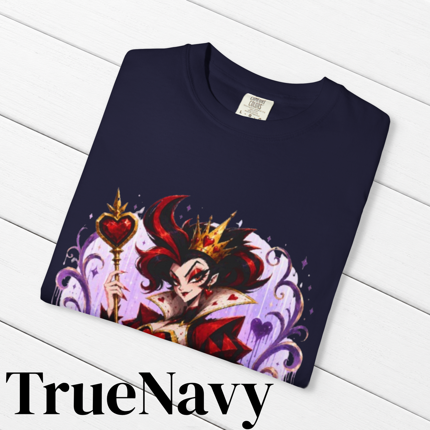 Alice in Wonderland Inspired Hellverse Queen of Hearts Graphic T-Shirt
