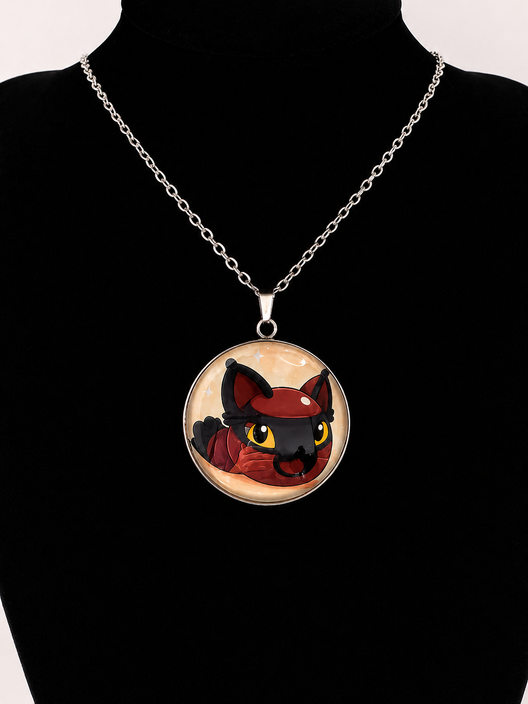Slime Rancher Inspired Hunter Slime 30 mm Pendant Stainless Steel Necklace