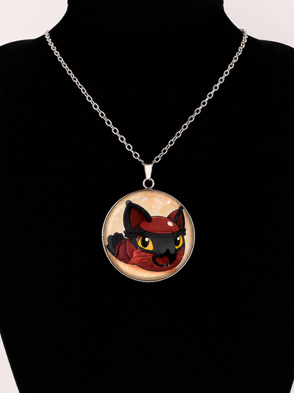 Slime Rancher Inspired Hunter Slime 30 mm Pendant Stainless Steel Necklace