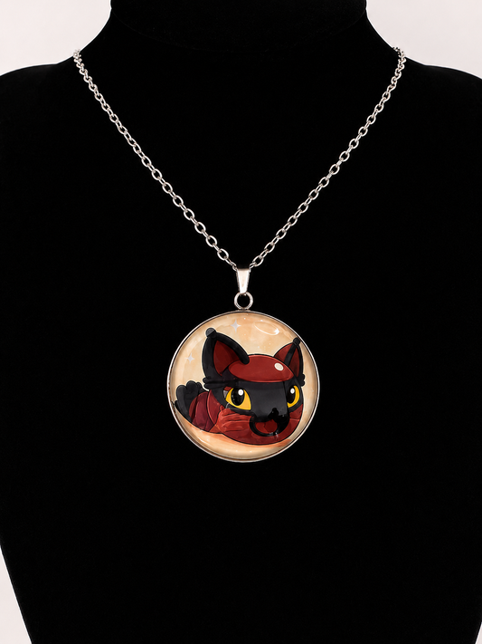 Slime Rancher Inspired Hunter Slime 30 mm Pendant Stainless Steel Necklace