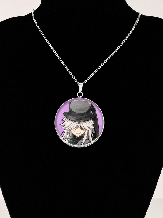 Black Butler (Kuroshitsuji) Inspired Undertaker Pendant Stainless Steel Necklace