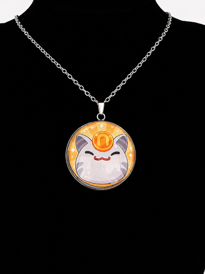 Slime Rancher Inspired Lucky Slime 30 mm Pendant Stainless Steel Necklace