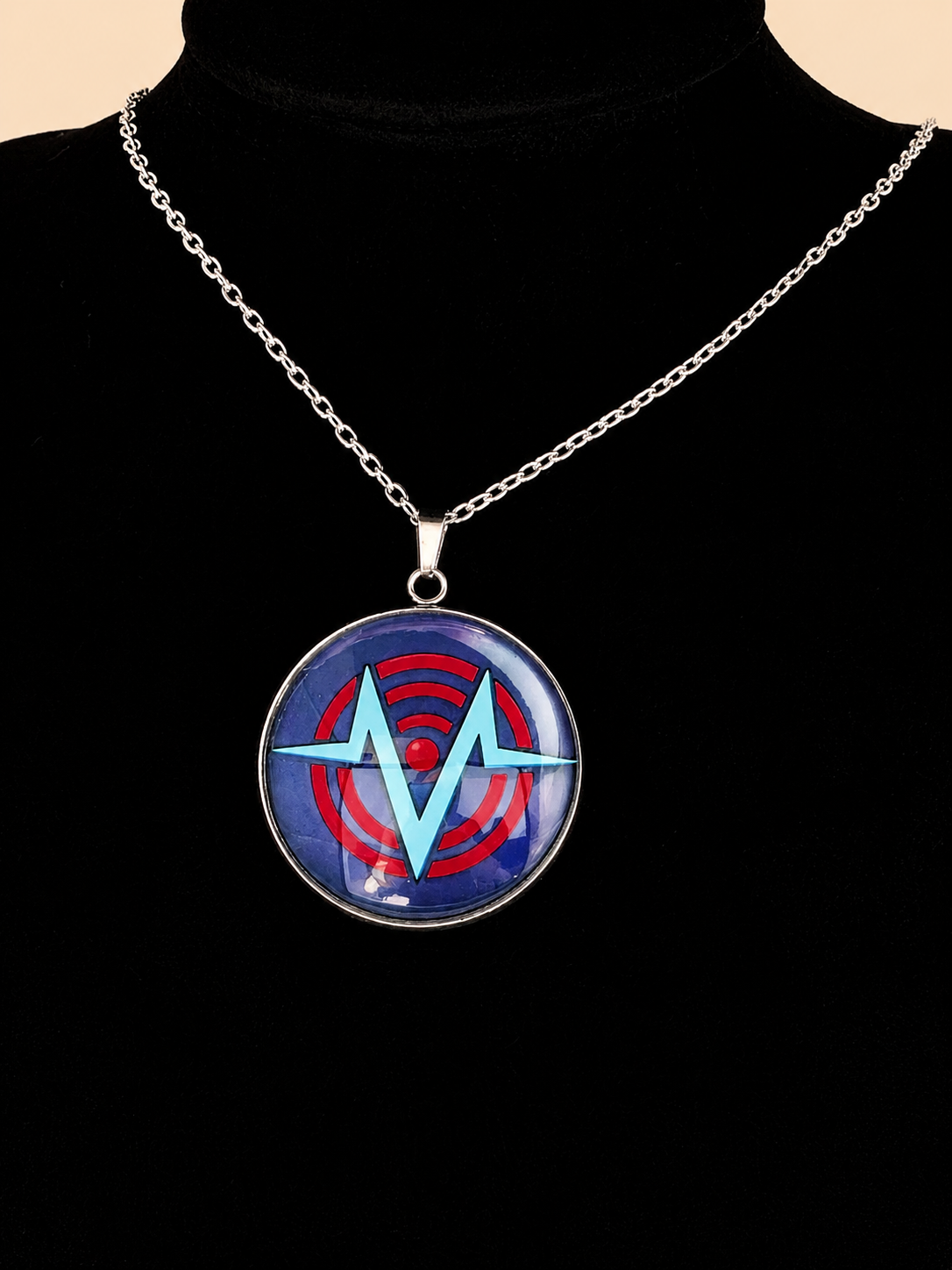 Hazbin Hotel Inspired VoxTek 30 mm Pendant Stainless Steel 20 inch Necklace