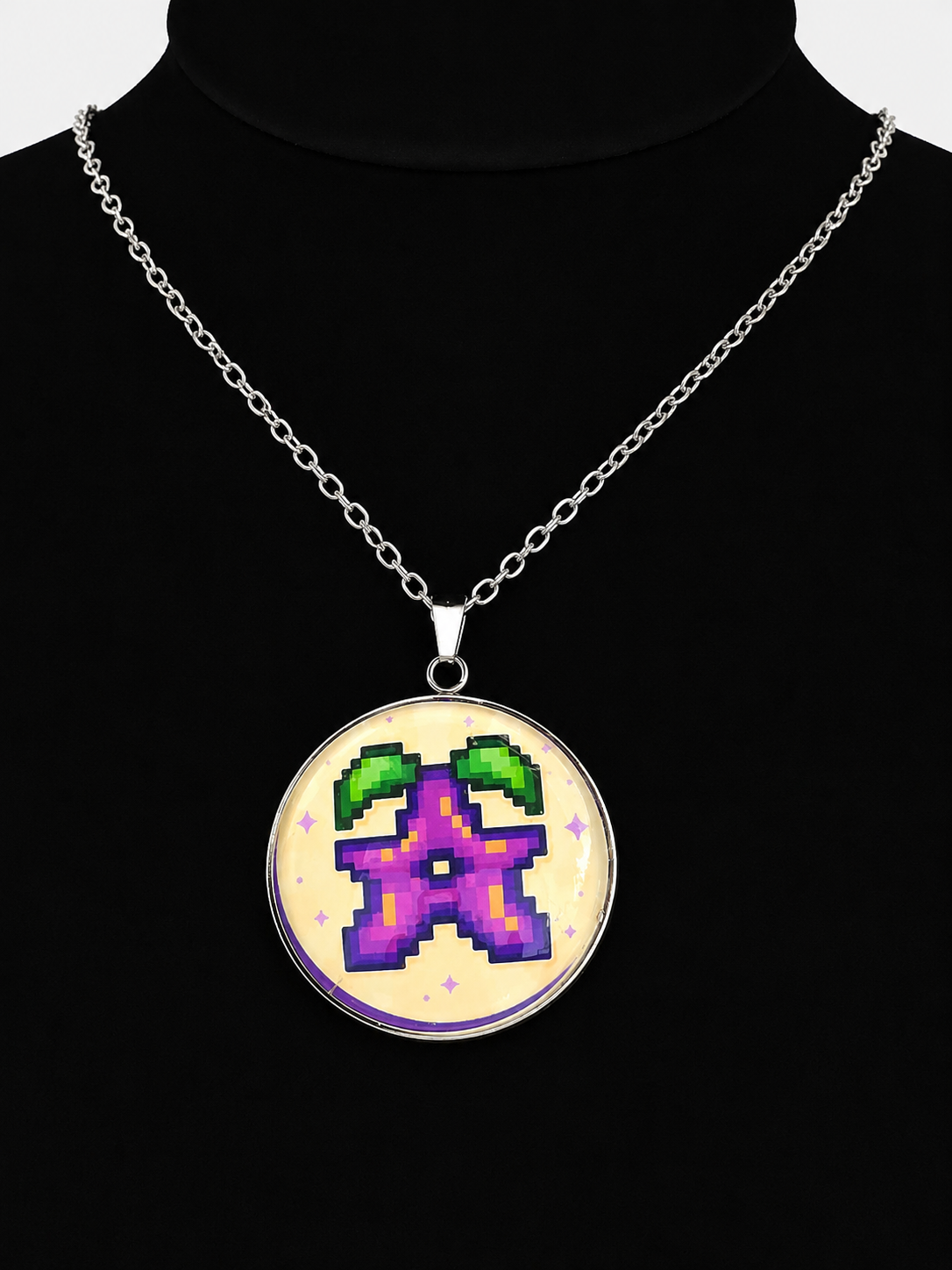 Stardrop Inspired Stardew Valley 30 mm Pendant Stainless Steel 20 inch Necklace