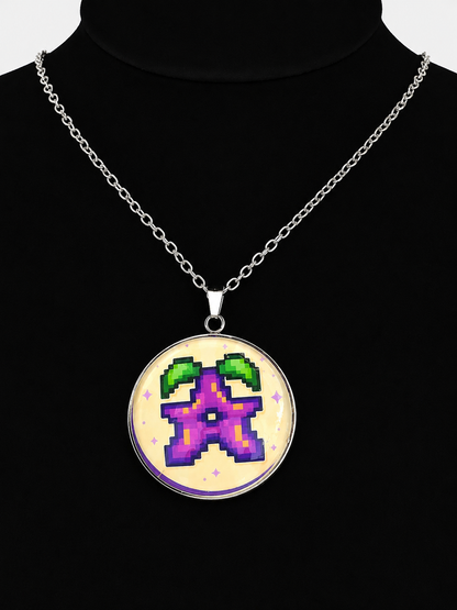 Stardrop Inspired Stardew Valley 30 mm Pendant Stainless Steel 20 inch Necklace