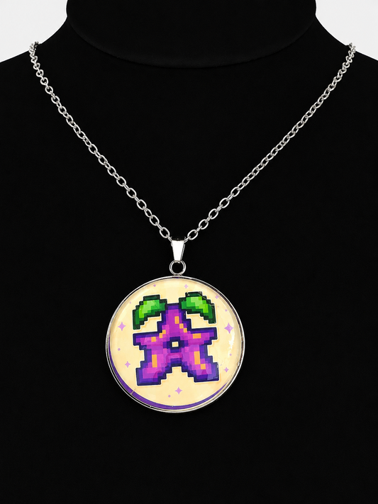 Stardrop Inspired Stardew Valley 30 mm Pendant Stainless Steel 20 inch Necklace