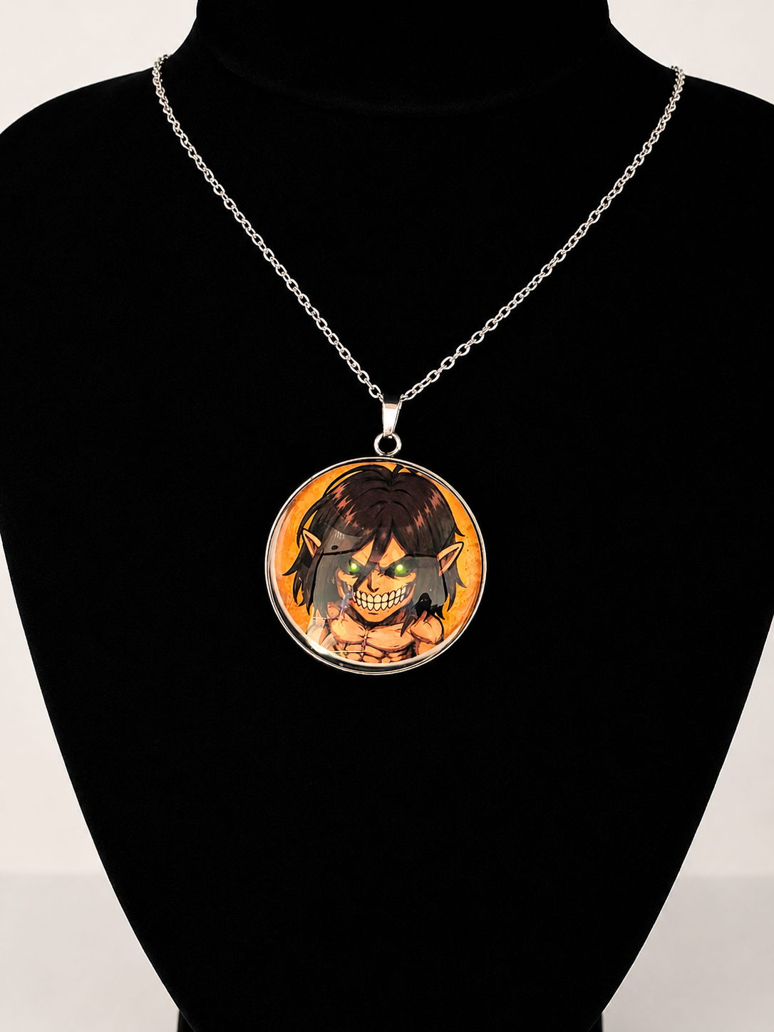 Attack on Titan Inspired Attack Titan 30 mm Pendant Stainless Steel Necklace