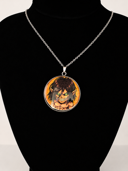 Attack on Titan Inspired Attack Titan 30 mm Pendant Stainless Steel Necklace