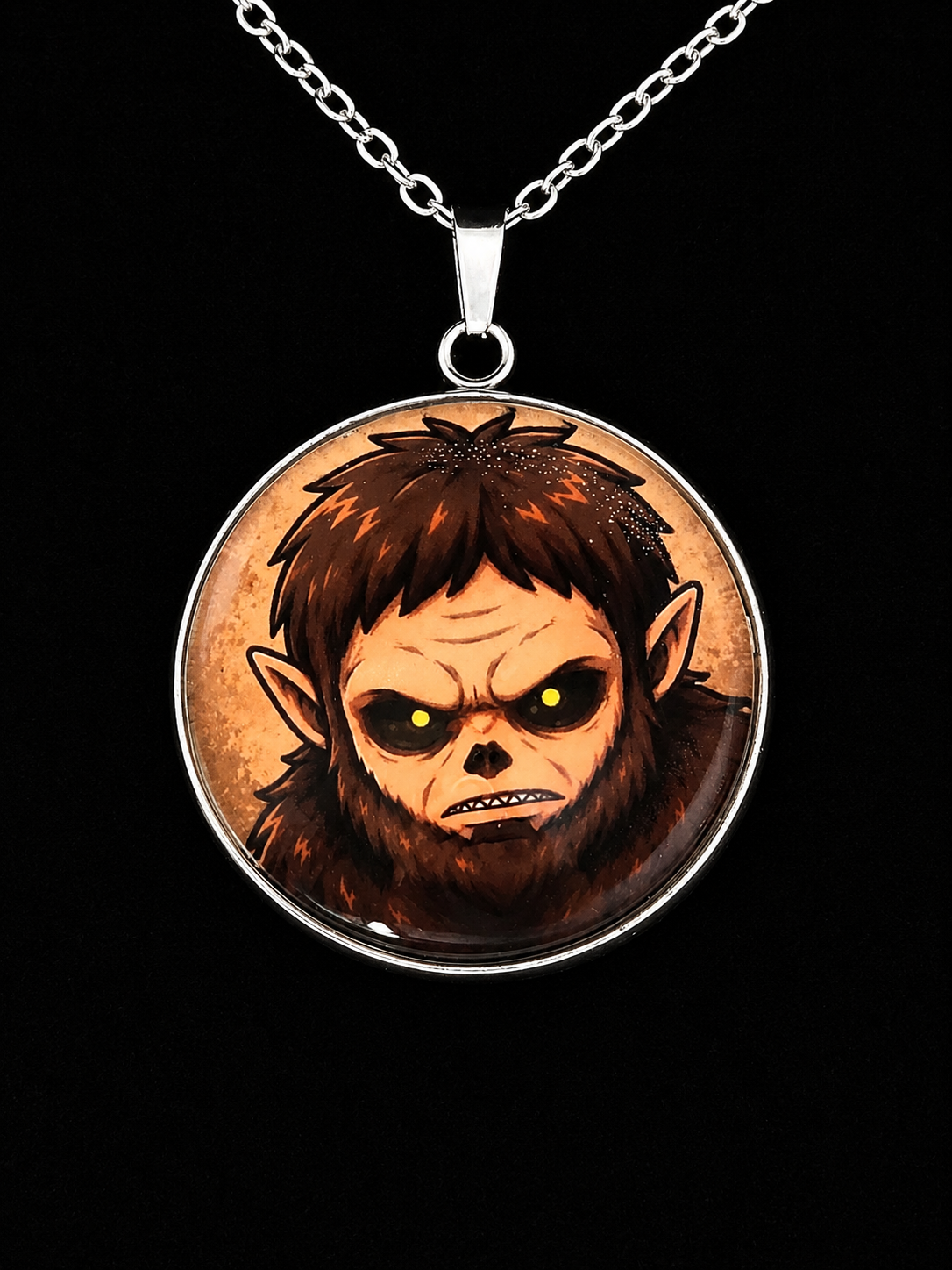Attack on Titan Inspired Beast Titan 30 mm Pendant Stainless Steel Necklace
