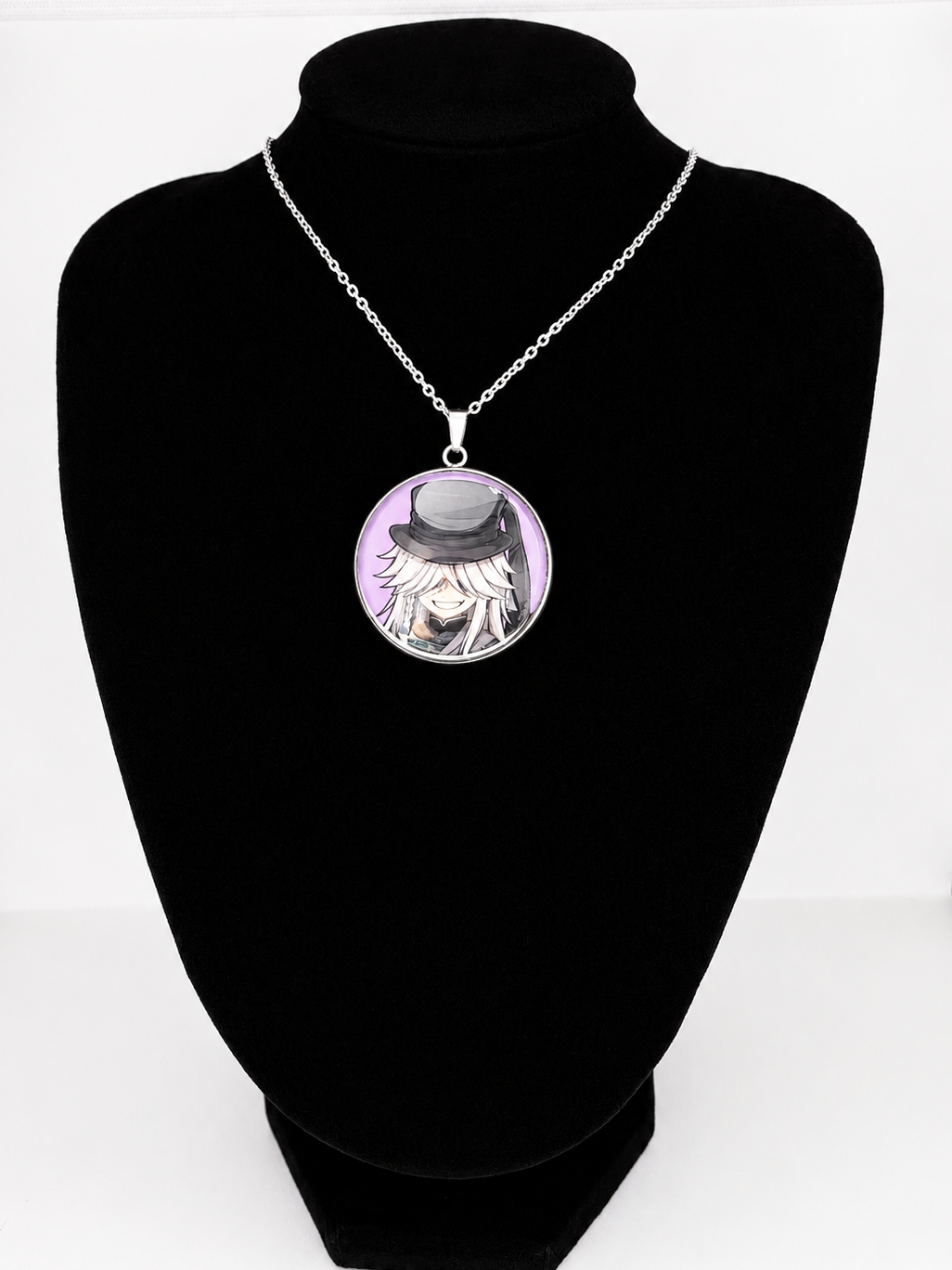 Black Butler (Kuroshitsuji) Inspired Undertaker Pendant Stainless Steel Necklace