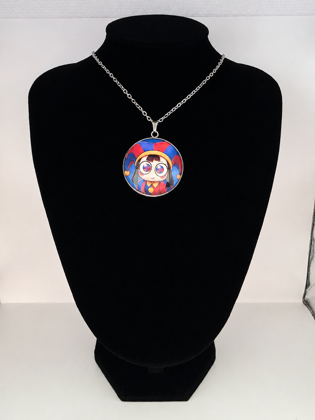 Pomni Inspired The Amazing Digital Circus 30 mm Pendant Stainless Steel Necklace
