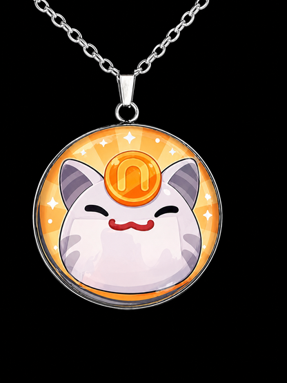 Slime Rancher Inspired Lucky Slime 30 mm Pendant Stainless Steel Necklace