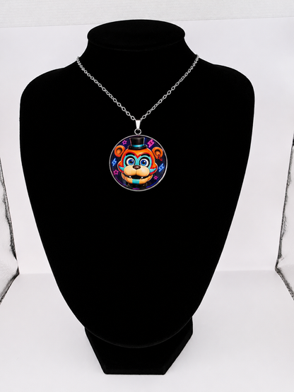 Five Nights at Freddy's: Security Breach Inspired Glamrock Freddy Pendant Necklace