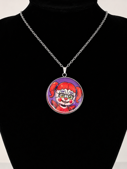 Five Nights at Freddy's: Sister Location Inspired Circus Baby Pendant Necklace