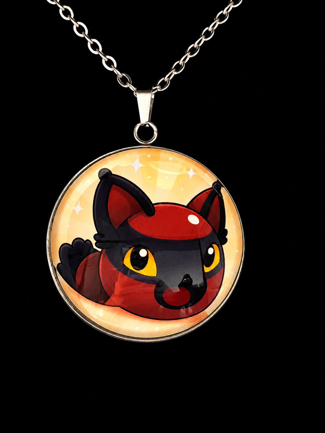 Slime Rancher Inspired Hunter Slime 30 mm Pendant Stainless Steel Necklace
