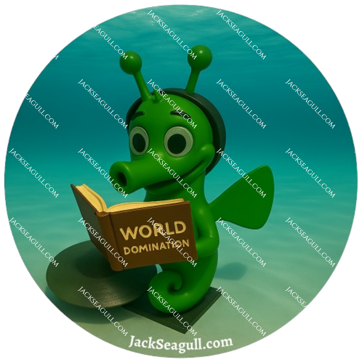 Riley: The Super Smart Seahorse  -  3 inch Die-Cut Sticker Pack