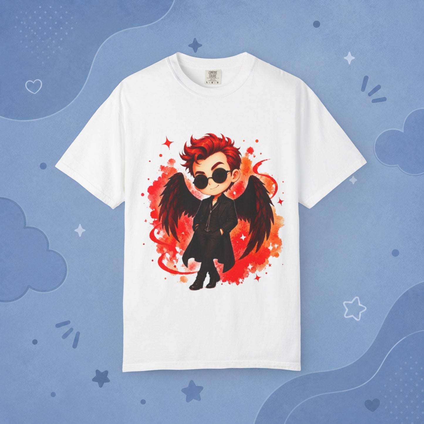 Good Omens Inspired Crowley 100% Cotton Graphic T-Shirt