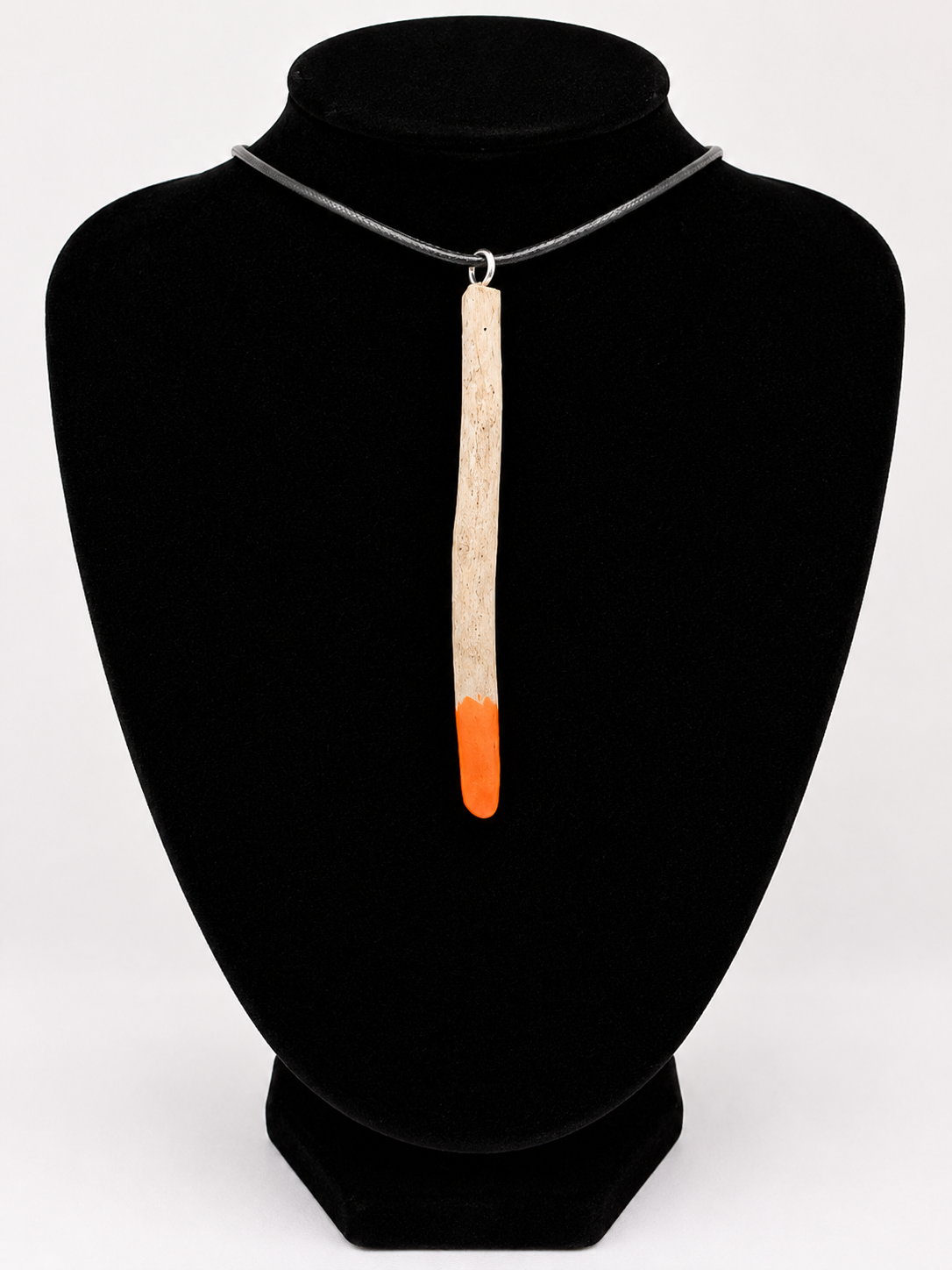 Driftwood pendant necklace featuring art painted style design