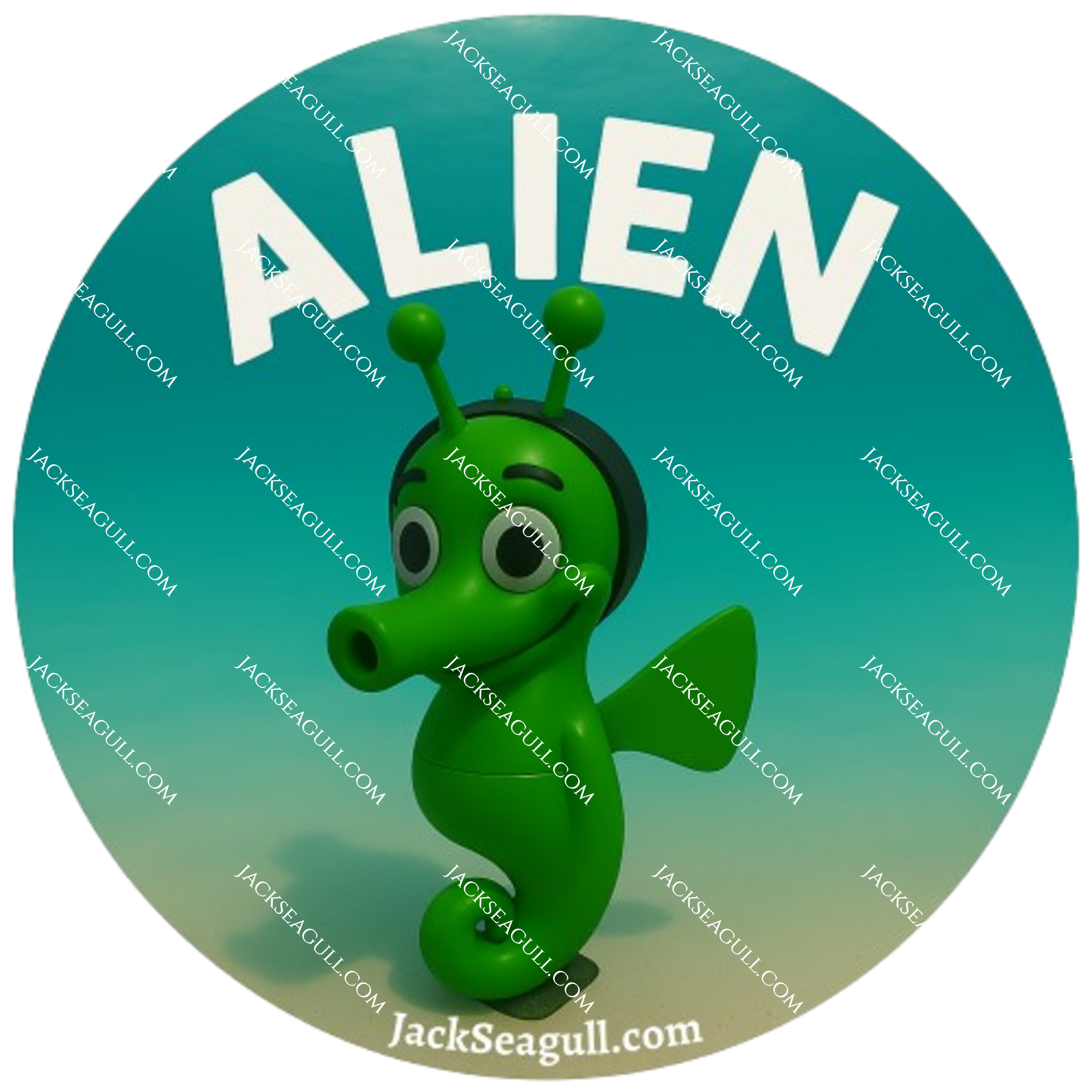 Riley: The Super Smart Seahorse  -  3 inch Die-Cut Sticker Pack