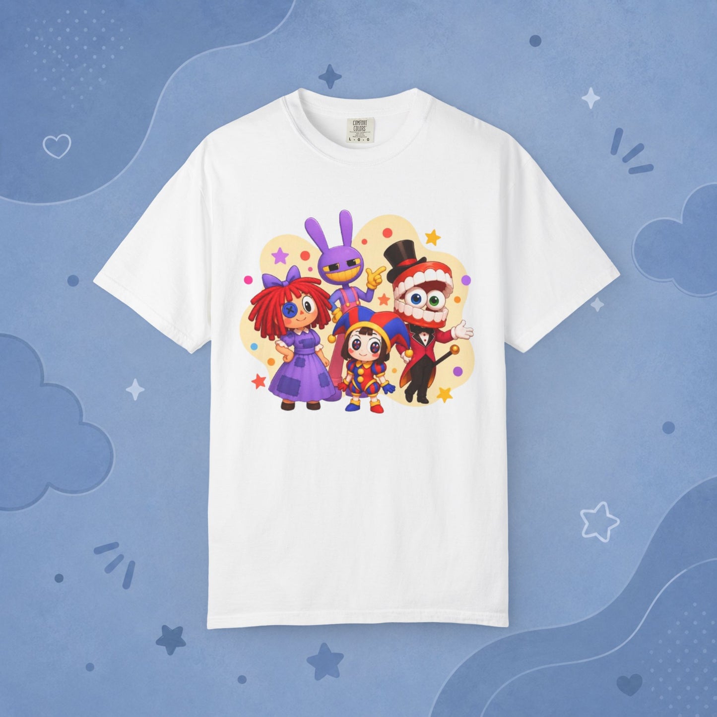 The Amazing Digital Circus Inspired Group 100% Cotton Graphic T-Shirt