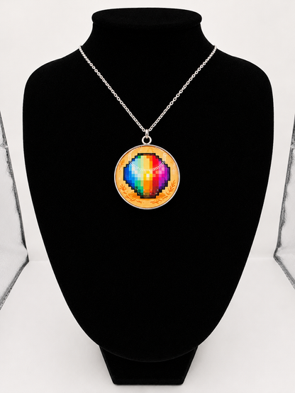 Stardew Valley Inspired Prismatic Shard 30mm Pendant Necklace
