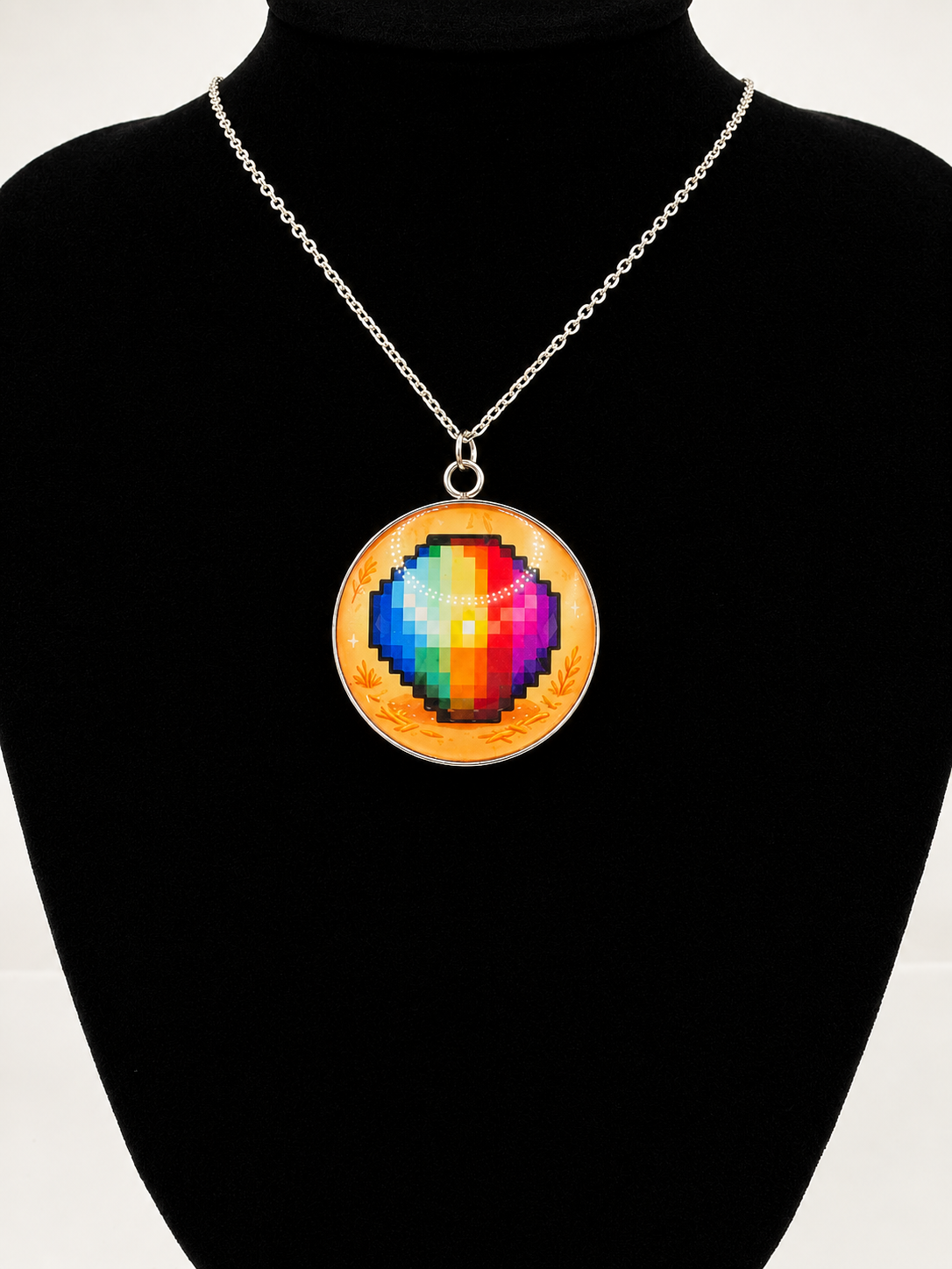 Stardew Valley Inspired Prismatic Shard 30mm Pendant Necklace