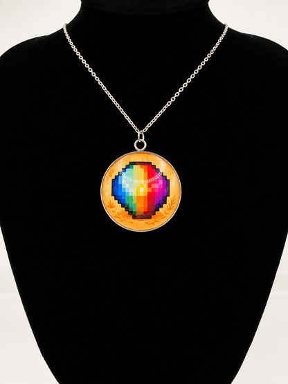 Stardew Valley Inspired Prismatic Shard 30mm Pendant Necklace