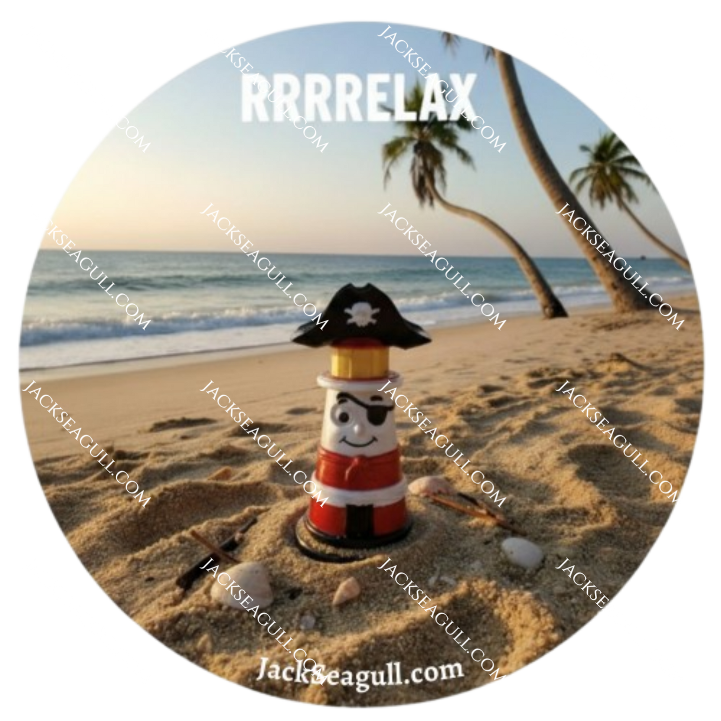 Beacon: The pirate lighthouse -  3 inch Die-Cut Sticker Pack