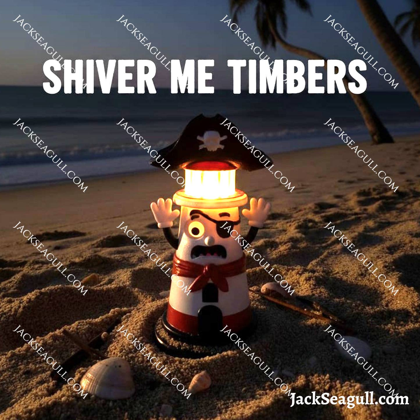 Beacon: The pirate lighthouse -  3 inch Die-Cut Sticker Pack