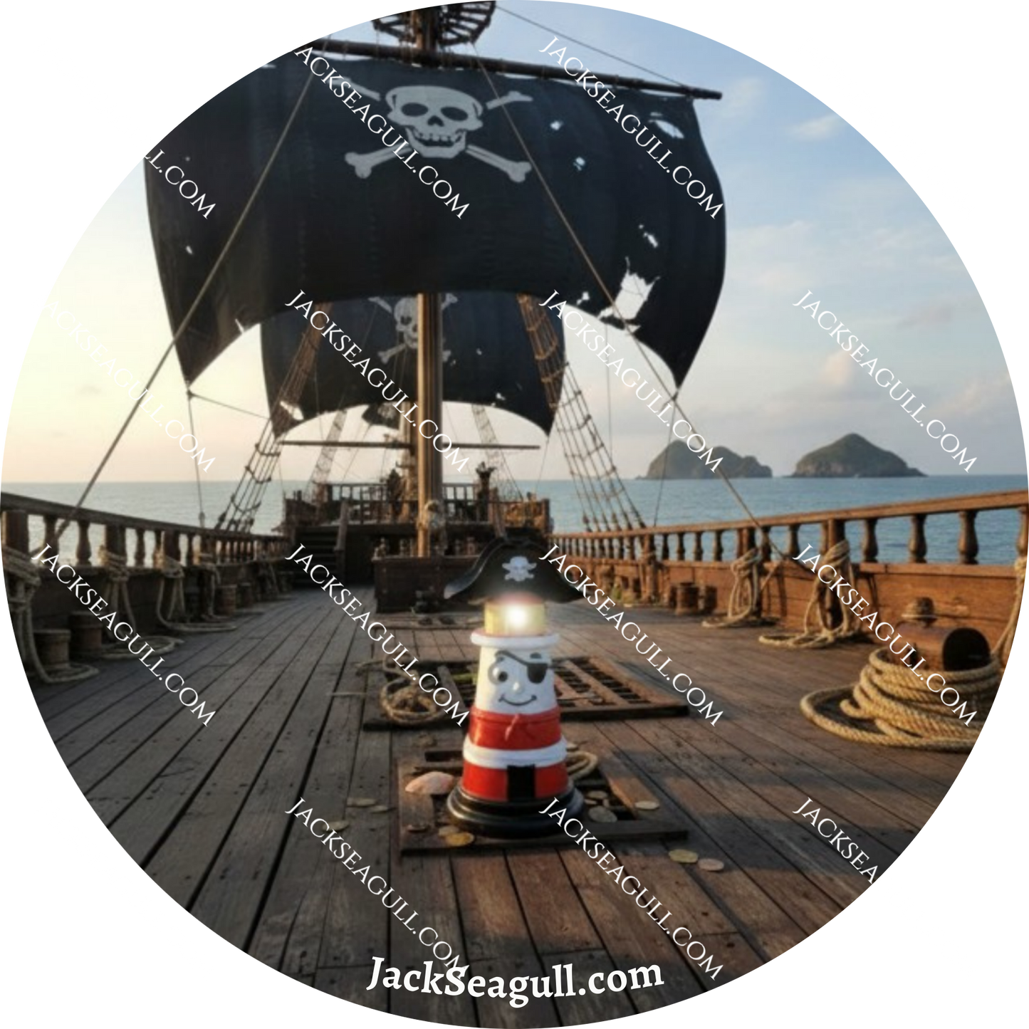 Beacon: The pirate lighthouse -  3 inch Die-Cut Sticker Pack