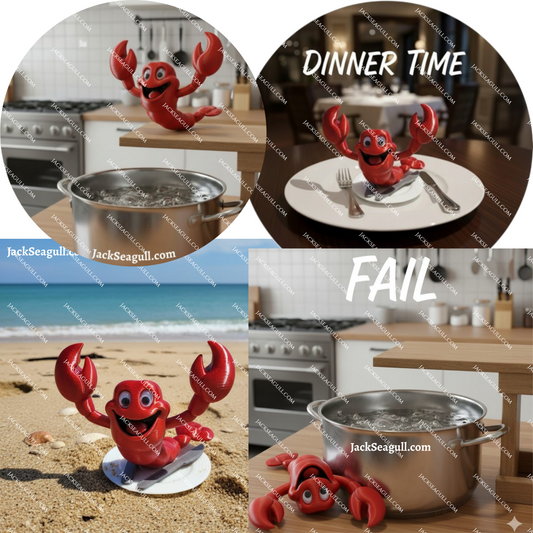 Butter: The Lobster -  3 inch Die-Cut Sticker Pack