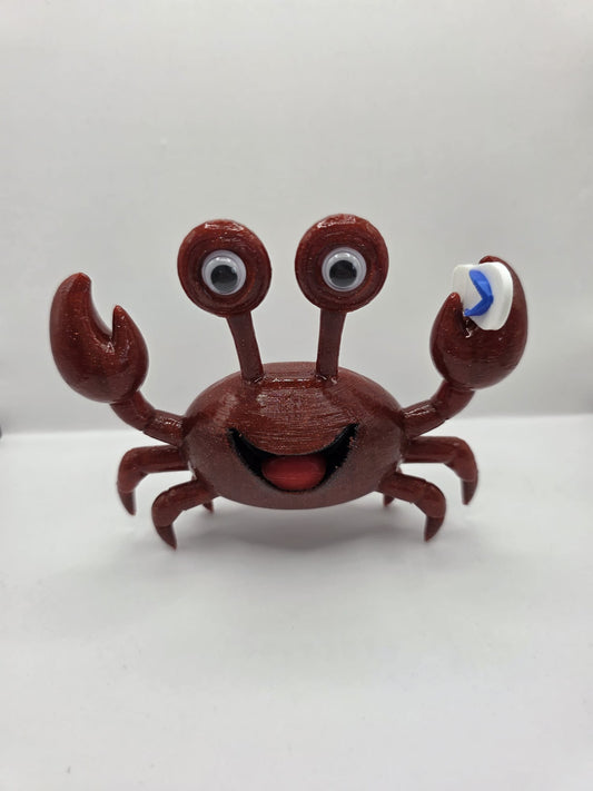 Fabio: The Fabulous Upcycler Crab - Fun Seaside Character Figure