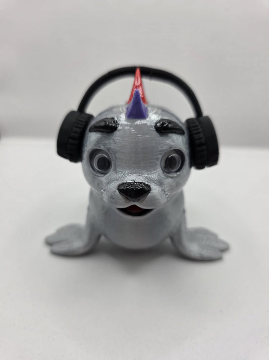 Spike: The Punk Rock Seal -  Fun Seaside Character Figure