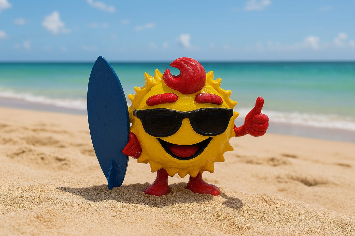 Gaz: The Pufferfish Surf-dude - Fun Seaside Character Figure