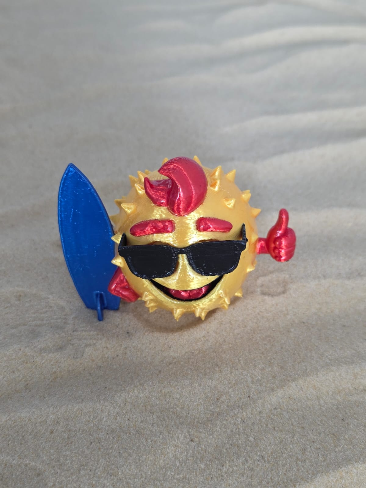 Gaz: The Pufferfish Surf-dude - Fun Seaside Character Figure