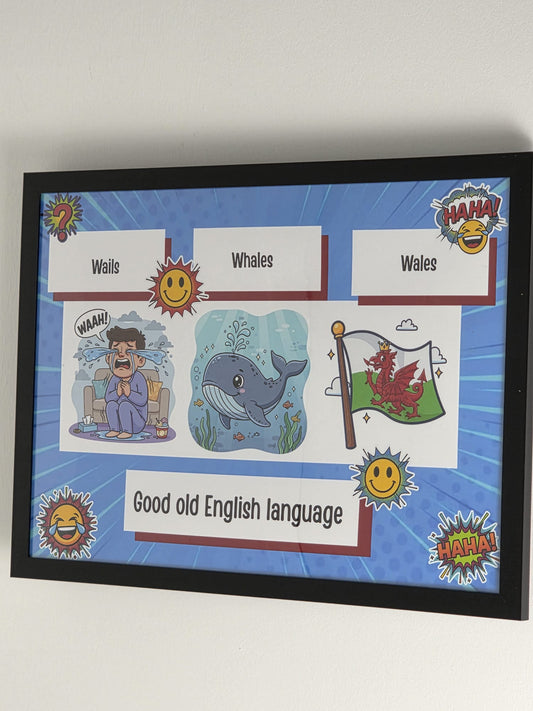 Vic's Humorous Comic Character Artwork Print