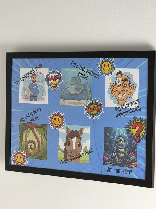 Riley's Humorous Comic Character Artwork Print