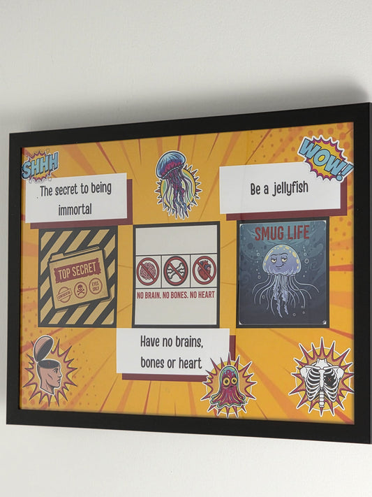 Lumo's Humorous Comic Character Artwork Print