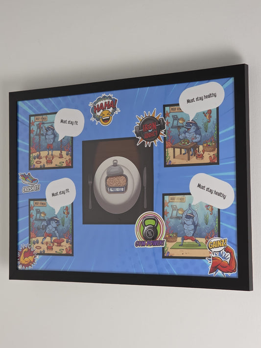 Jim's Humorous Comic Character Artwork Print