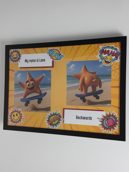 Lana's Humorous Comic Character Artwork Print