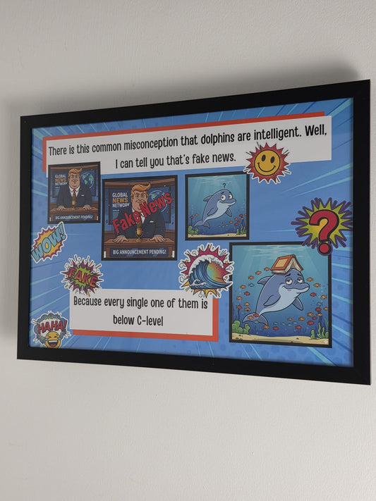 Pebble's Humorous Comic Character Artwork Print