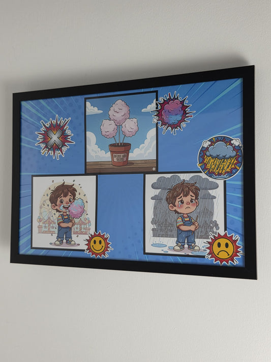 Cammy's Humorous Comic Character Artwork Print