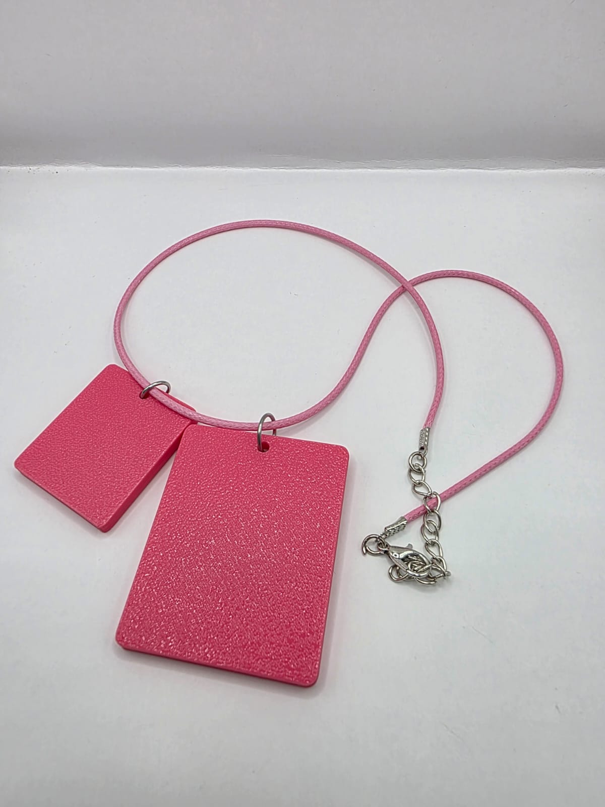 Fun Ice-Cream Seaside Theme Lightweight Picture Necklace with Double Pendant. Legen-dairy